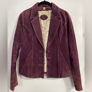 Wilson Leather Women's Plum Suede Blazer